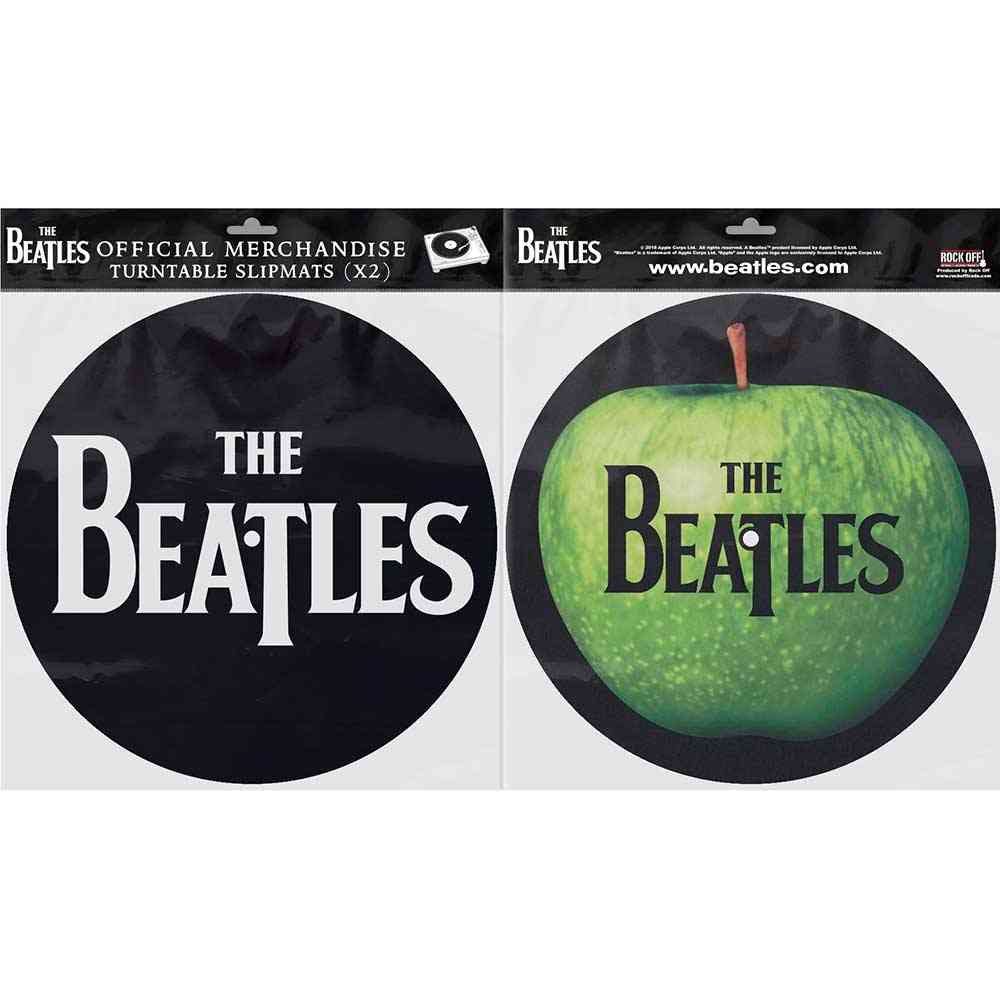 The Beatles - Drop T Logo & Apple Turntable Slipmat - Multicolours